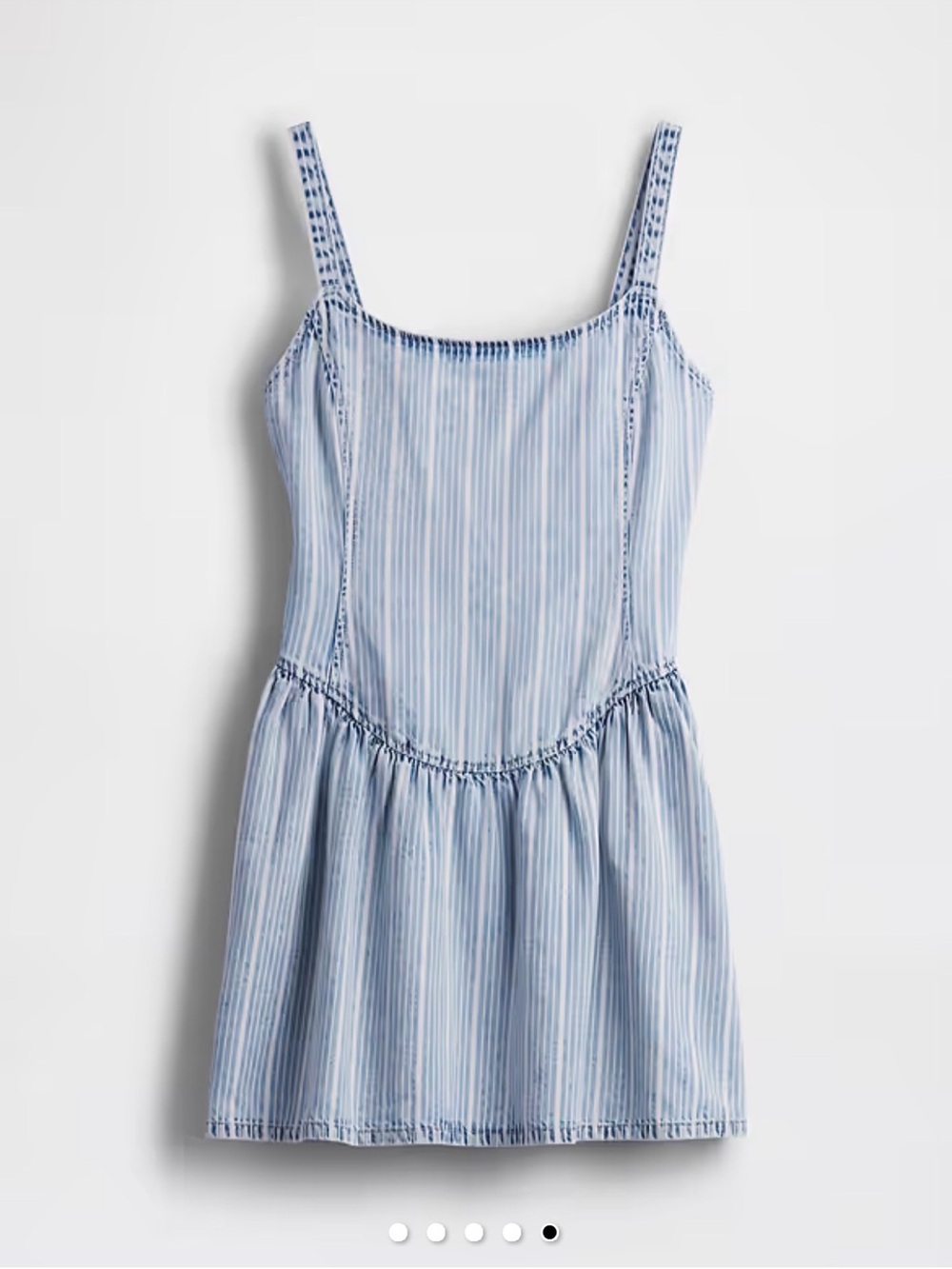 GAP Light Blue Striped Sundress S